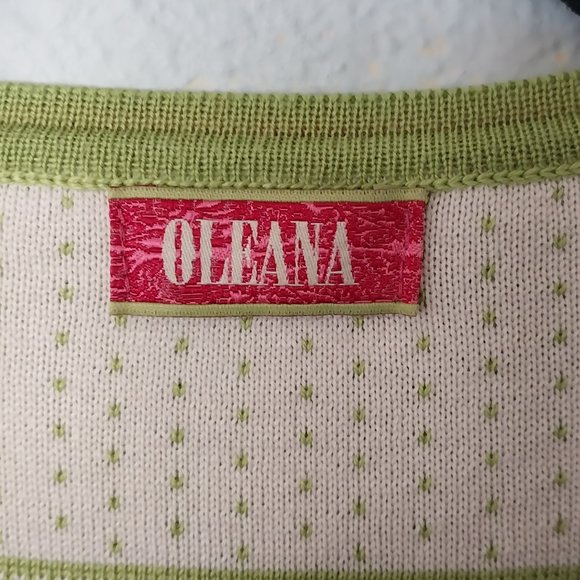 Oleana of Norway Vintage Silk and Merino Wool Blend Cardigan - Picture 3 of 8